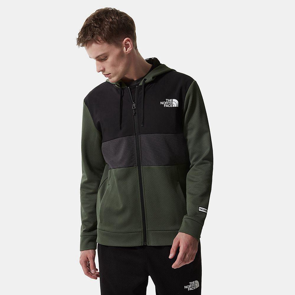 The North Face Mountain Athletics Overlay Ανδρικα Μπουφάν Fleece - Πρασινο (RGNE47508)